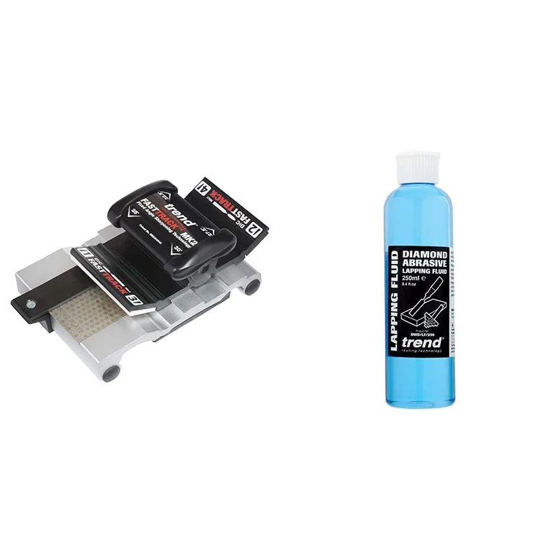Trend FTS/KIT/MK2B Fast Track MK2 Fixed Angle Sharpening Technology & DWS/LF/250 Diamond Abrasive Lapping Fluid, Black, 8.4 fl oz