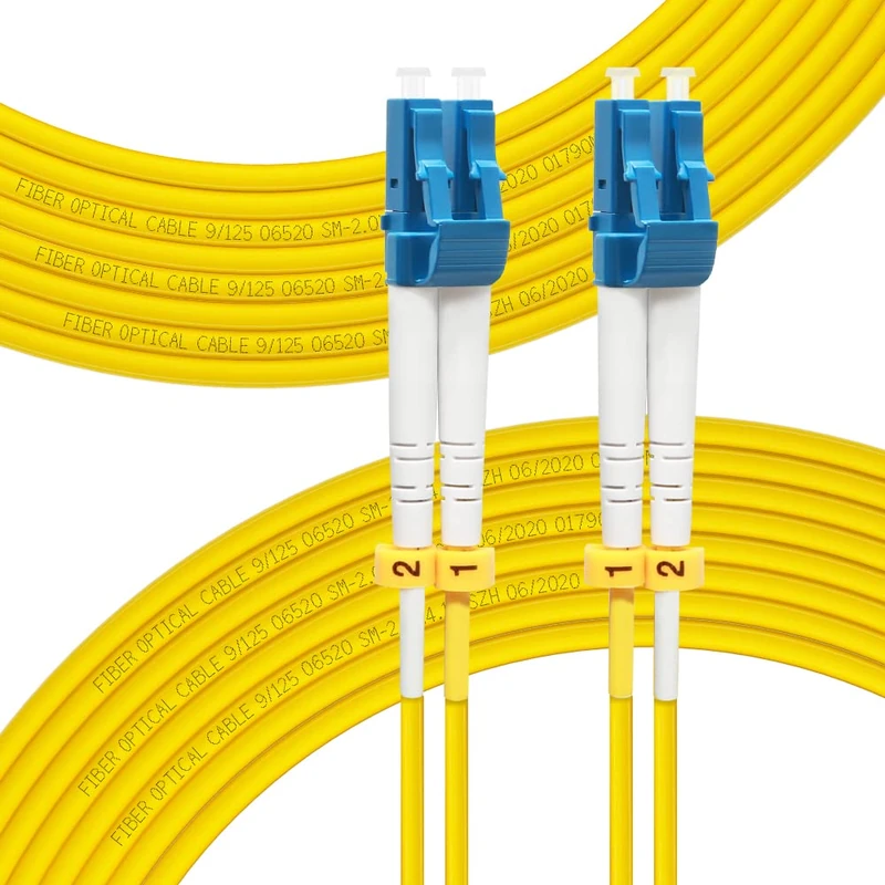 FLYPROFiber 75M OS2 Fiber Patch Cable LC to LC, Length Options: 0.2m-300m, 1G/10GB Single Mode Duplex LC-LC 9/125um SMF Fiber Optic Cable Cord LSZH 75Meter(246ft)