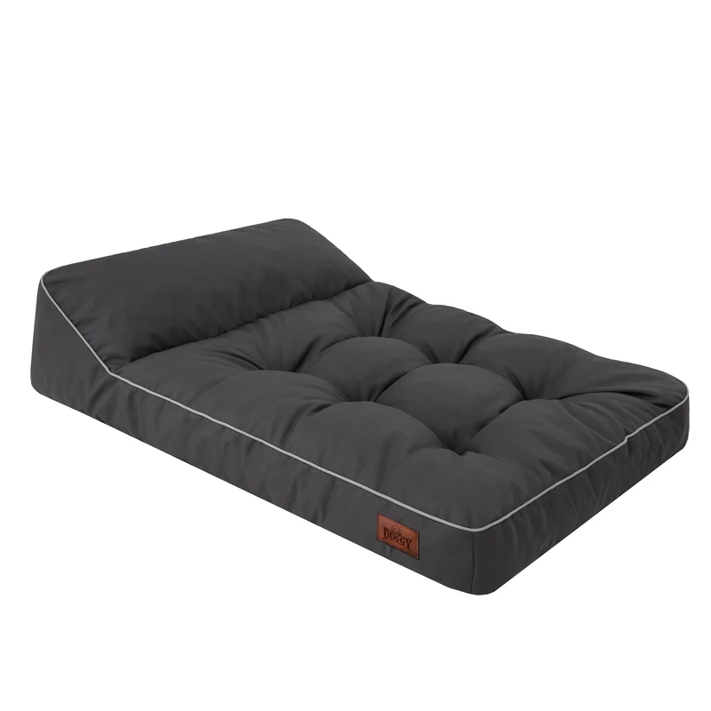 HOBBYGARDEN Dog Mattress Pet Bed Dog Lounger Cushion Bed Sofa Dog Basket Pet Bed Soft Dog Sofa Mattress XL - 115 x 78 cm Graphite