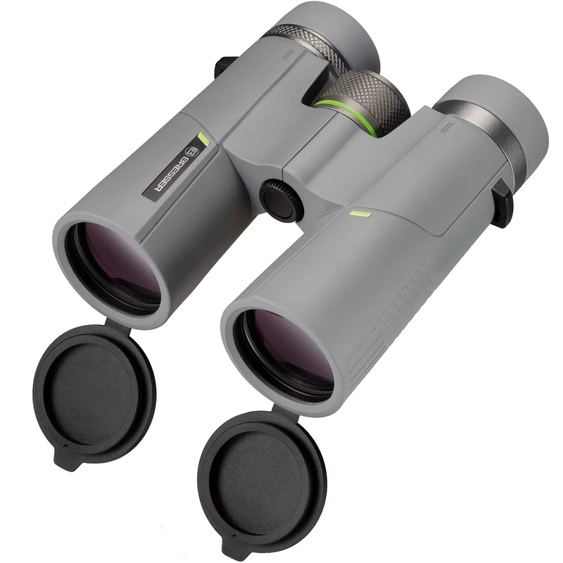 Bresser Binoculars 8x42 Wave Waterproof Binoculars with BaK-4 Glass, UR Coating and Eyeglass Wearers Eyepieces, Perfect for Nature Watching, Travelling and Hiking