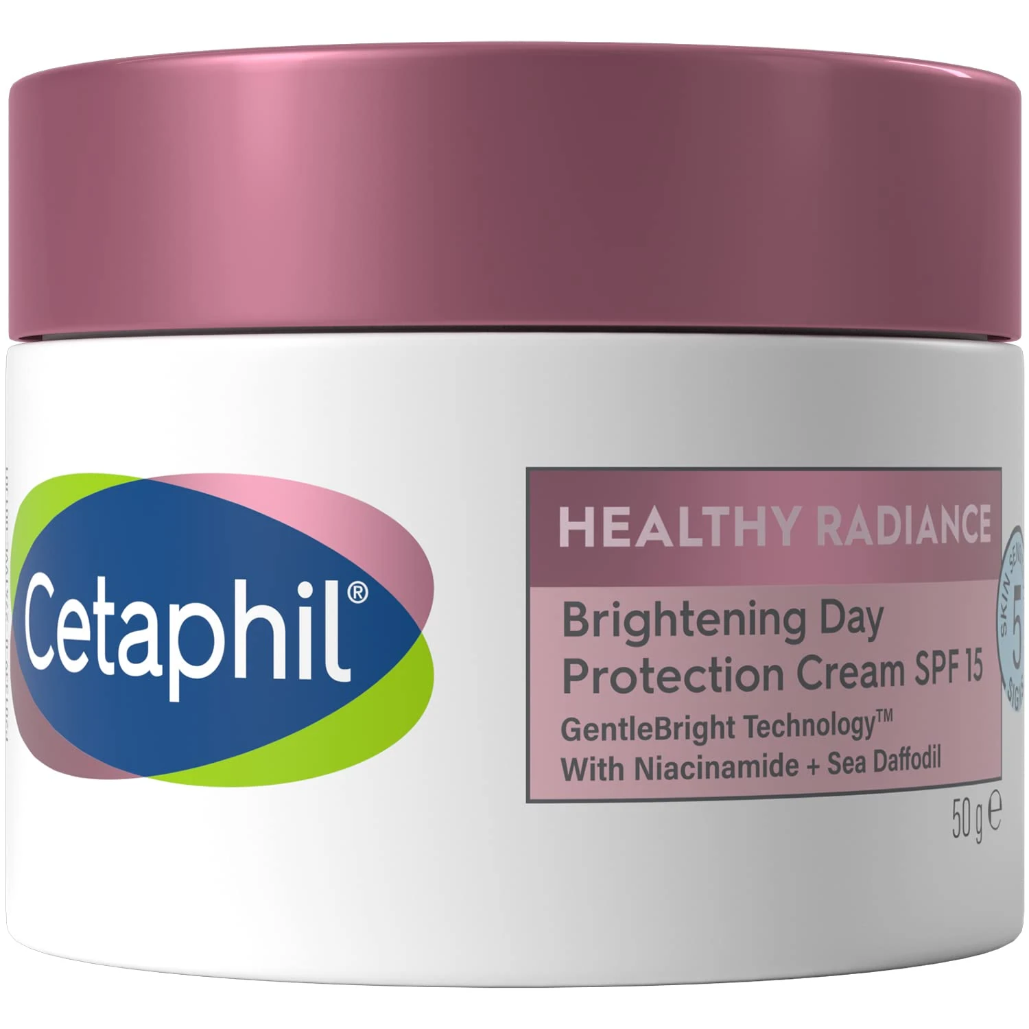 Cetaphil Day Cream SPF 15, 50g, Healthy Radiance Brightening Face Moisturiser For Hyperpigmentation, With Niacinamide