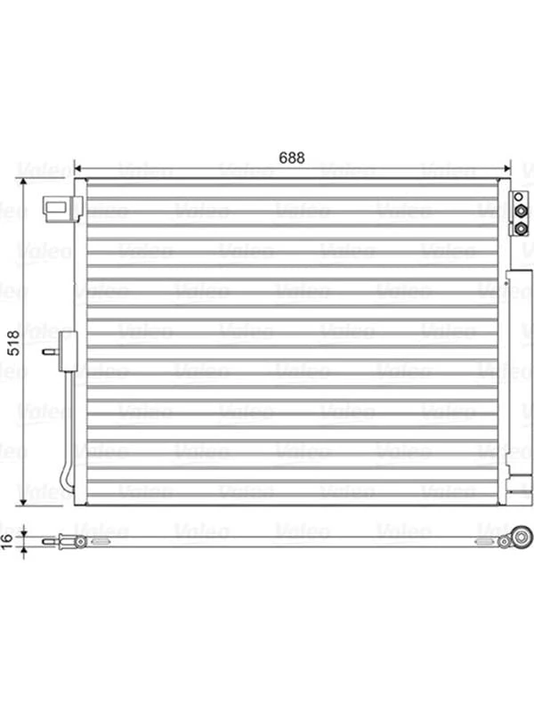 Valeo Condenser, Air Conditioning 822616