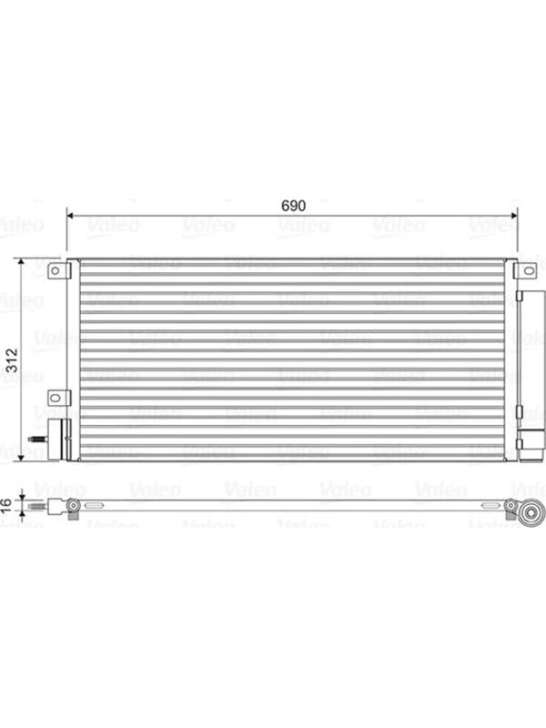 Valeo Condenser, Air Conditioning 822576