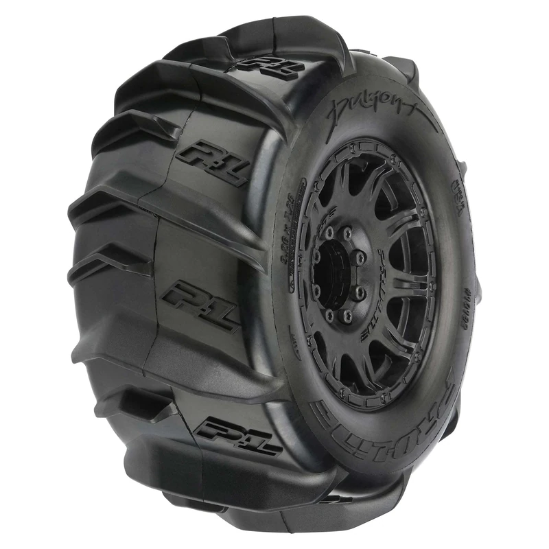 Pro-Line Racing 1/8 Dumont F/R 3.8" MT Tires Mounted 17mm Blk Raid 2 PRO1019210