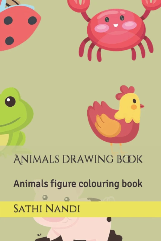 Animals drawing book: Animals figure colouring book