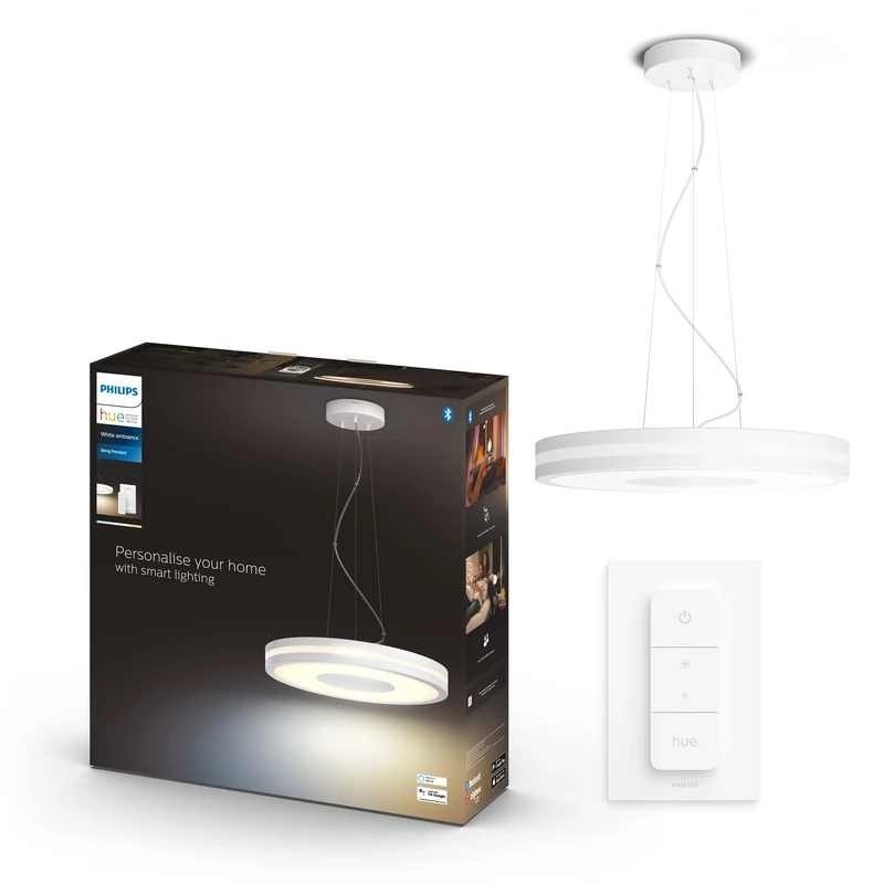 Philips Hue Being White Ambiance Smart Ceiling Suspension Light Led [Gu10], White with Dimmer Switch, Works with Alexa, Google Assistant and Apple Homekit