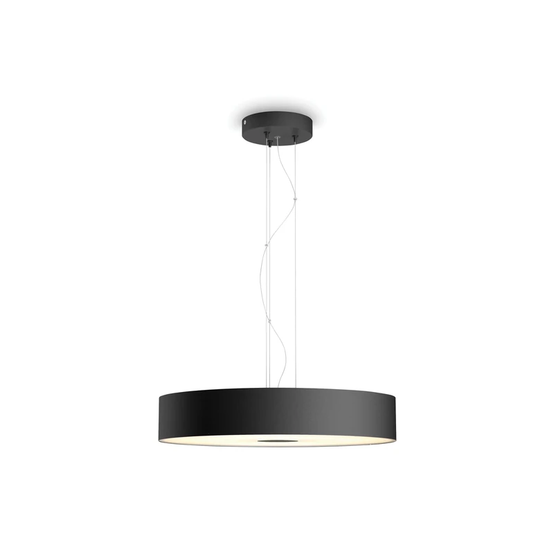 Philips Hue Fair White Ambiance Smart Ceiling Suspension Light Led with Bluetooth, Black and Dimmer Switch Works with Alexa, Google Assistant and Apple Homekit