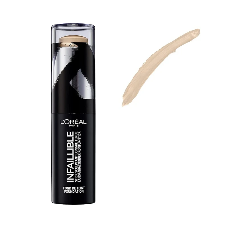 3 x L'Oreal Infaillible Longwear Shaping Stick Foundation 9g - 200 Honey - Image 1
