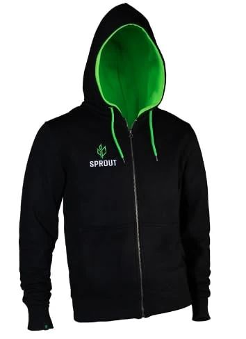 GamersWear Compatible Sprout Basic Kapuzenjacke – Size M, Schwarz/Green
