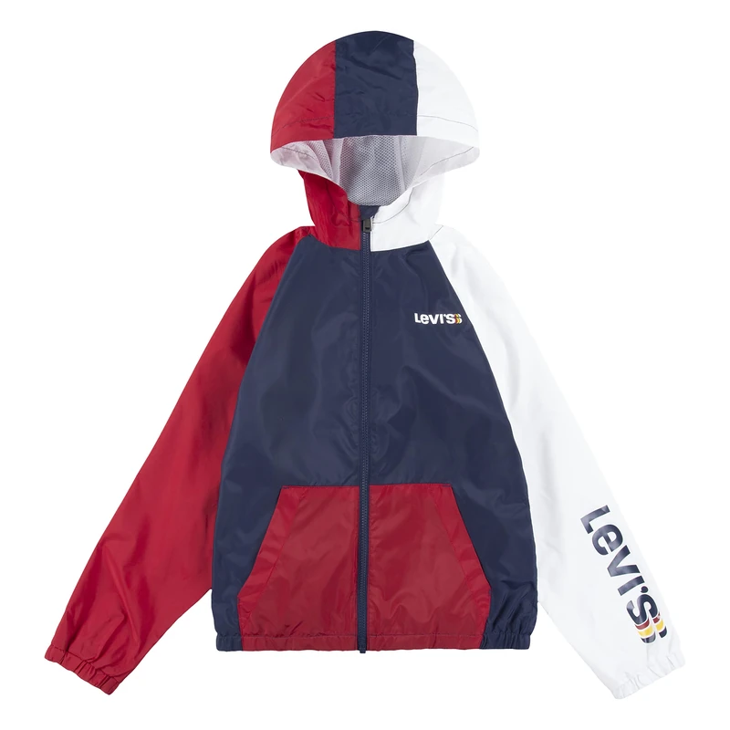 Levi's Kids Color Block Wind Jacket Boys, Blue, 16 Years - Image 1
