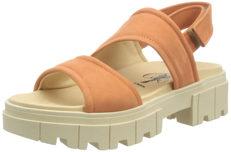 Fly London Women's JIRA865FLY Heeled Sandal, Peach, 5 UK