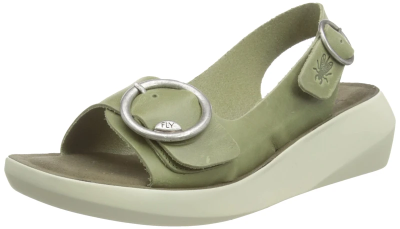Fly London Women's Sandal, Slingback, Smog, 3 UK