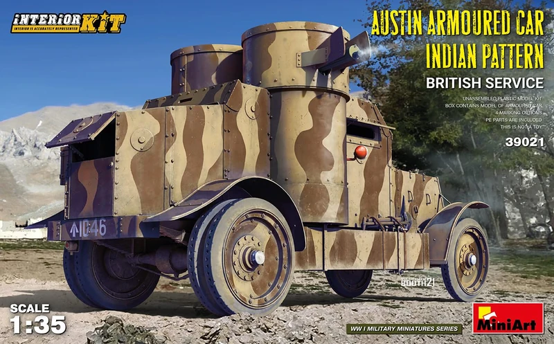 Miniart WWI 1:35 - Austin Armored Car (Indian/British)