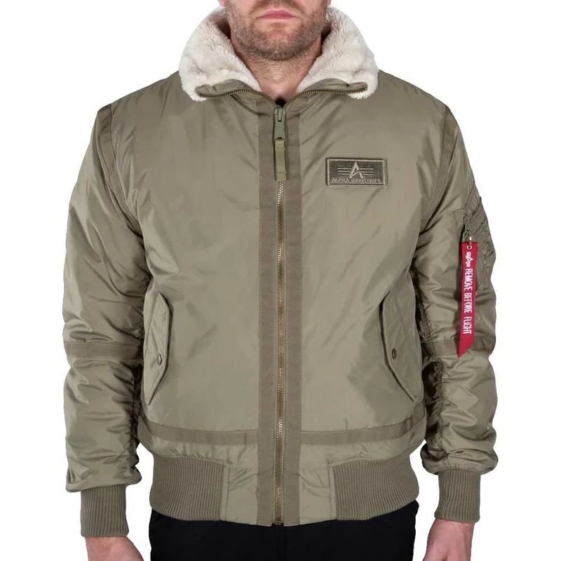 Alpha Industries Men's B15-3 TT Bomber Jacket, Stratos, XL