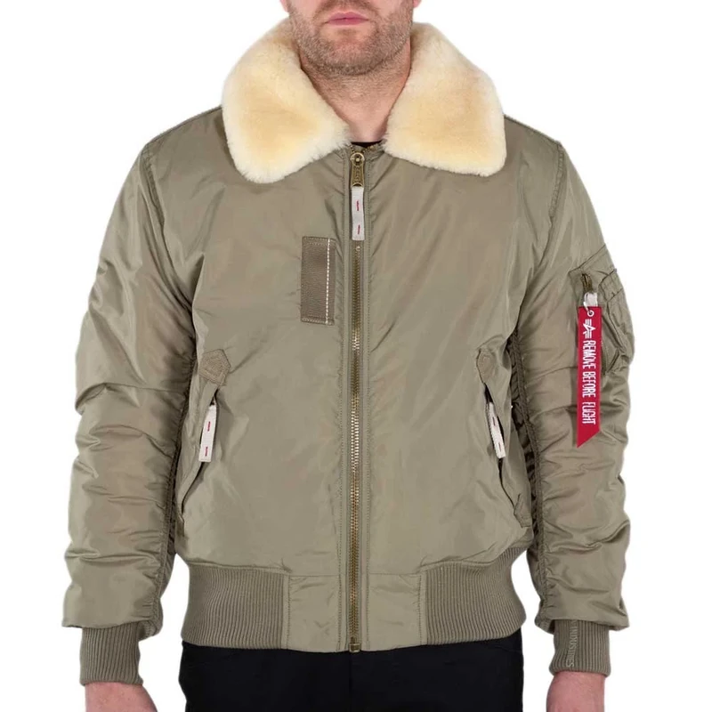 Alpha Industries Men's Injector III Bomber Jacket, Stratos, L
