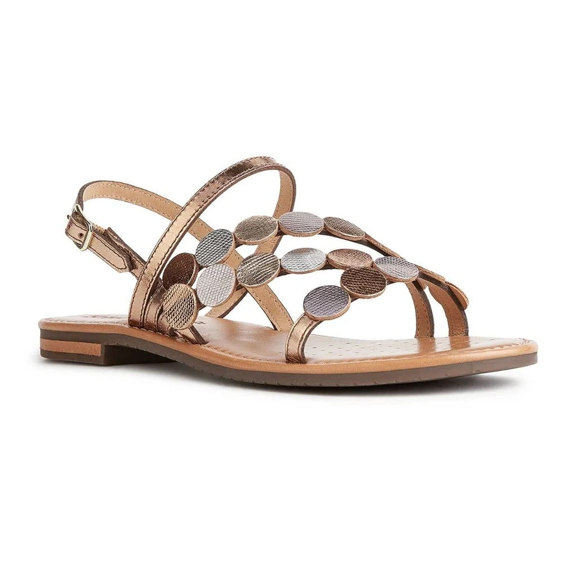 Geox Womens Sozy X Sandals, Bronze, 6 UK