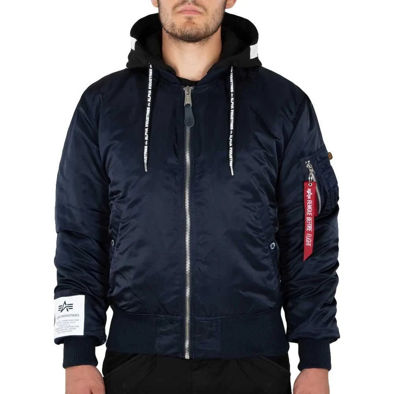 ALPHA INDUSTRIES Men's MA-1 ZHP Jacket, rep.Blue, XXL