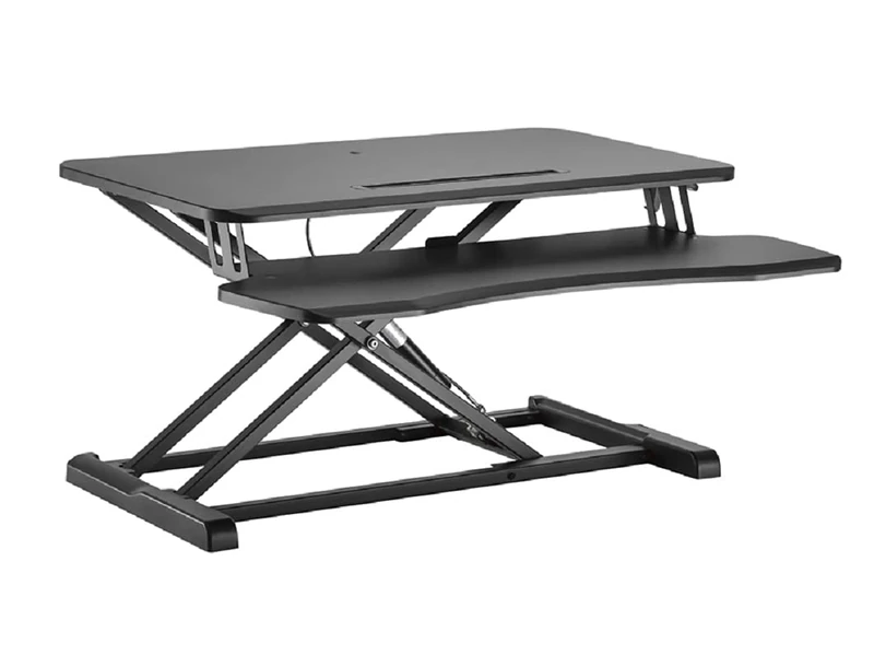Equip 650840 Ergonomic Desk Attachment/Ergo Monitor Riser Sitting/Standing Connected/Black