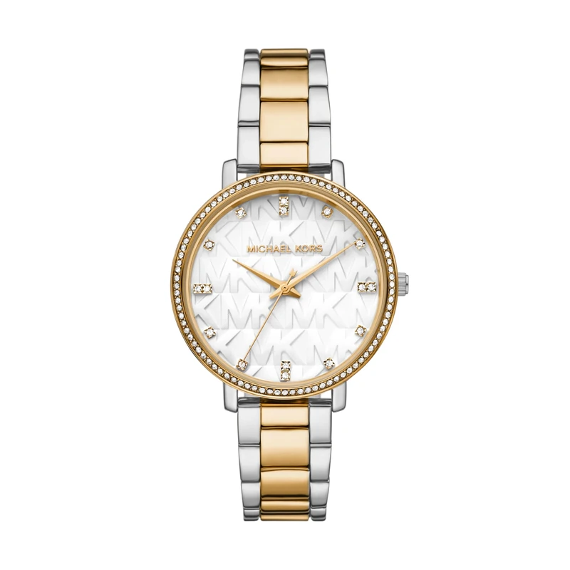 Michael Kors Analogue MK4595 39mm Quartz Watch - Two Tone Alloy