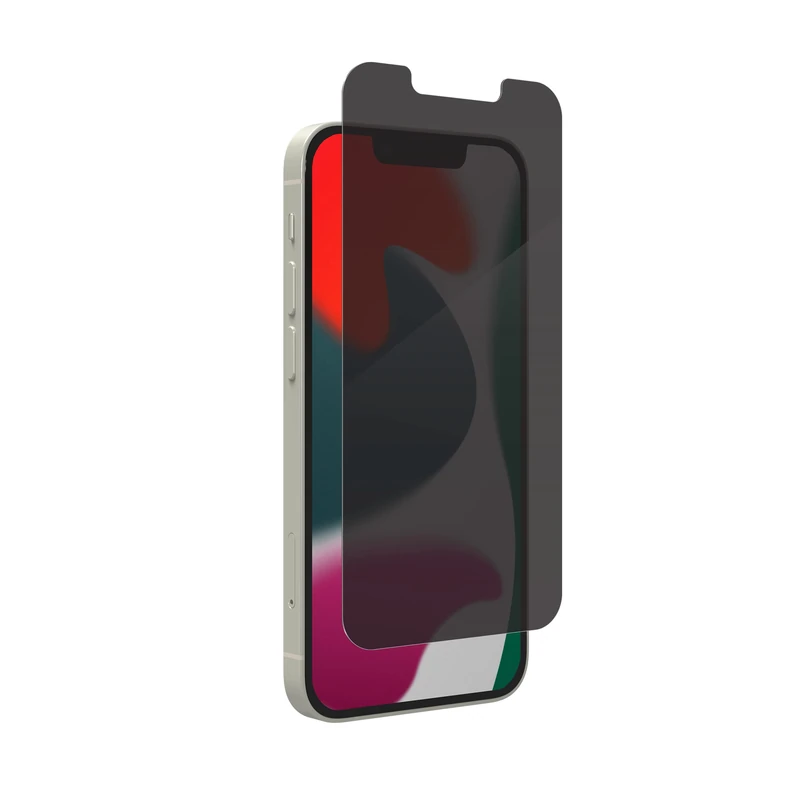 ZAGG InvisibleShield Glass Elite Privacy 360-4-way Privacy Screen Protector - Made for Apple iPhone 13 mini – 5X Impact Protection - Image 1