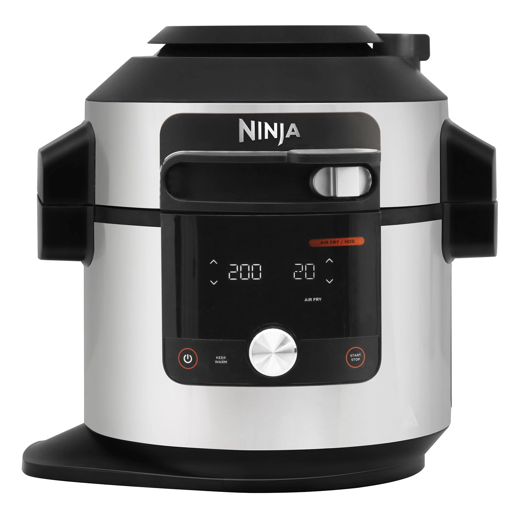 Ninja Foodi MAX 15-in-1 SmartLid Multi-Cooker 7.5L with Digital Probe, Electric Pressure Cooker & Air Fryer, Slow Cook and more, Cooks 6 Portions, Stainless Steel/Black OL750UK