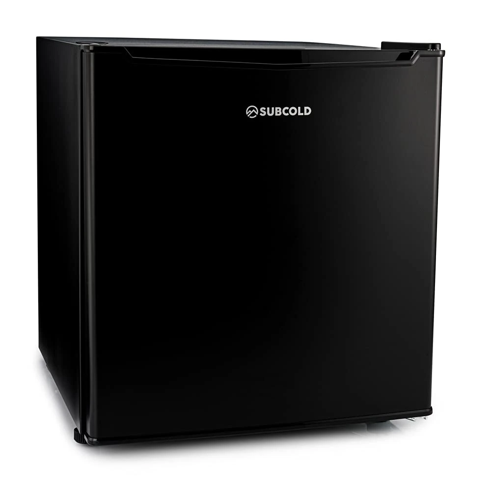Subcold Eco35F Mini Freezer | 4-Star Table Top Appliance | Small Energy-Efficient Unit with Adjustable Thermostat & Reversible Door | Customisable Storage Removable Shelf (Black)