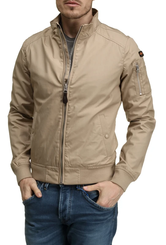 Schott NYC Men's Kenny Jacket, LT.Beige, XL