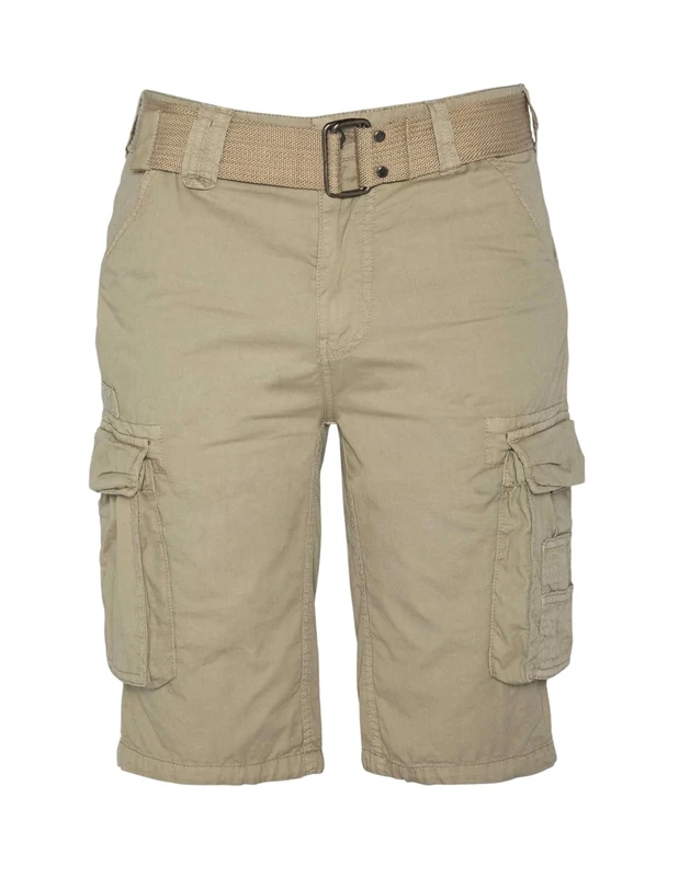 Schott NYC Men's TRRANGER30 Cargo Shorts, LT.Beige, 34