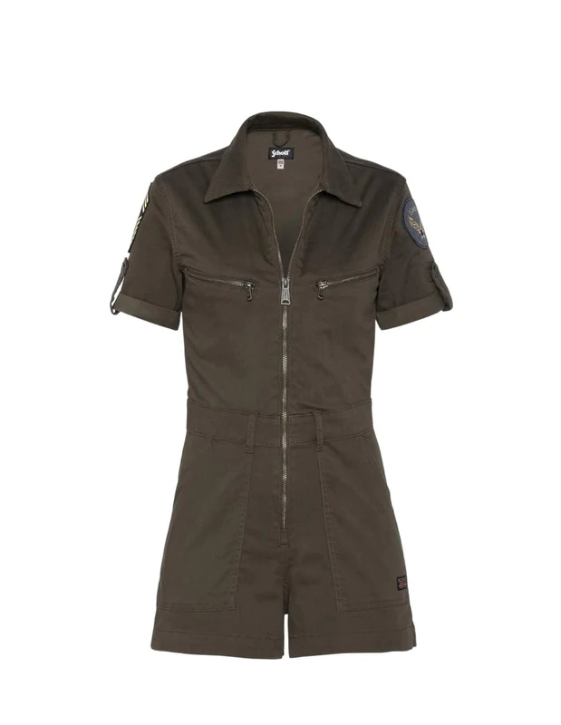 Schott NYC Women's TRSWIFTW Combi, Light KAKI, XL