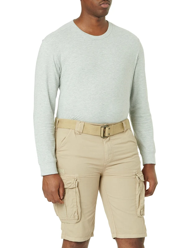 Schott NYC Men's TRRANGER30 Cargo Shorts, LT.Beige, 31