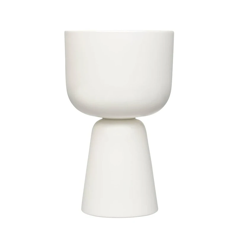 Iittala Flower Pot, Porcelain, White, 32 cm