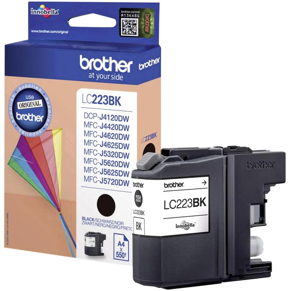 BROTHER LC223BK - Black - original - ink cartridge DCP-J4120, J562, MFC-J4625, J480, J5320, J680, J880, Business Smart MFC-J4420