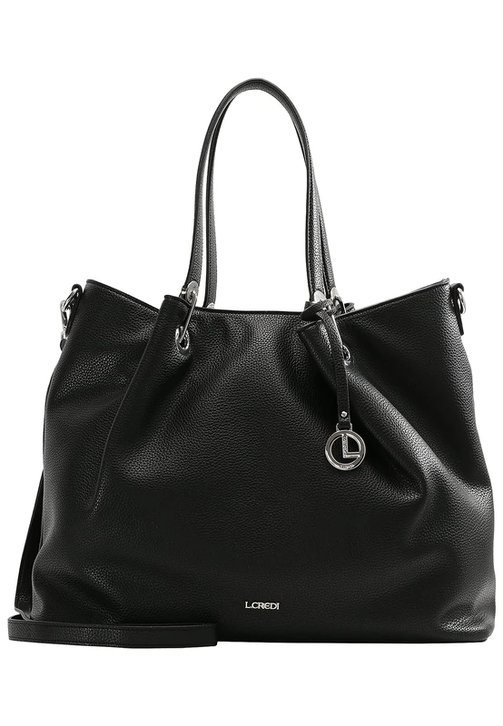 L.CREDI Women Ebony Handbag, Blue, Talla única