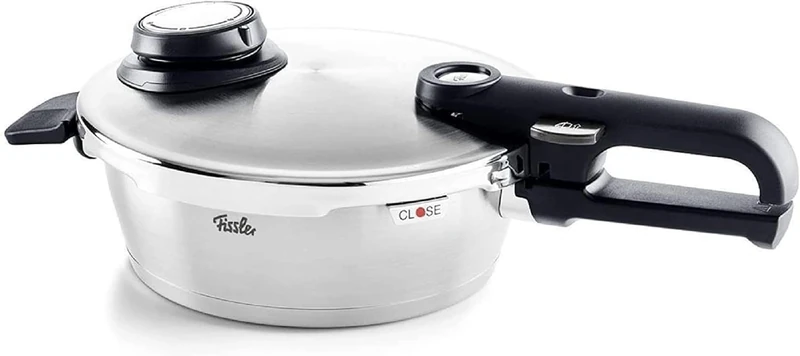 Fissler Vitavit Premium/Quick Frying Pan (1.8 L, Diameter 18 cm) Stainless Steel Pressure Cooker, 4 Cooking Levels, Includes Insert - Induction