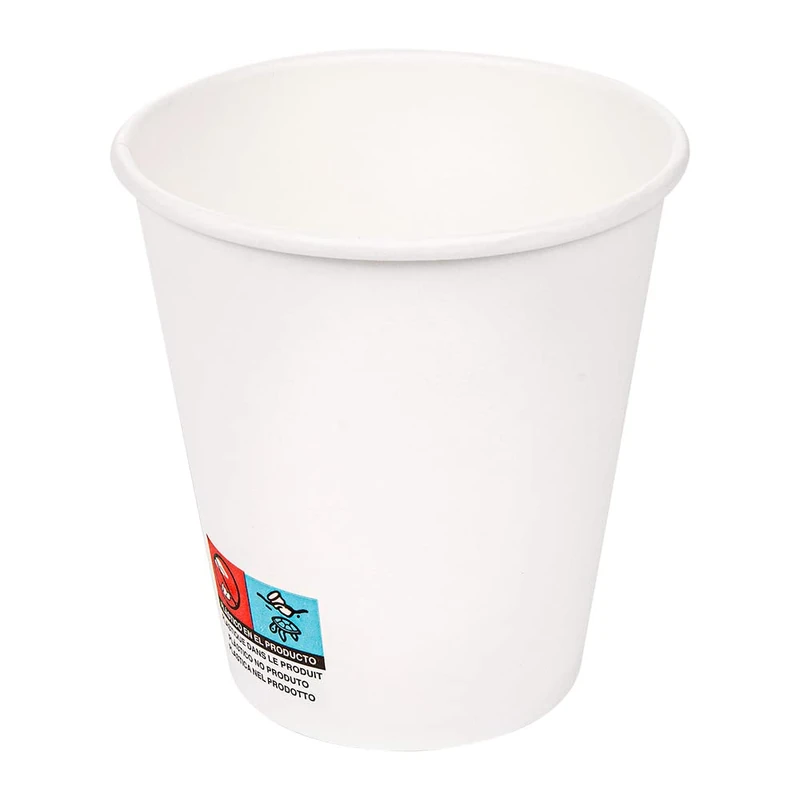 Pack of 50 – Hot Drinks Glasses 1 Wall 300 ml 300 + 18 Pe G/M2 Ø9/6 x 9.5 cm White Cardboard