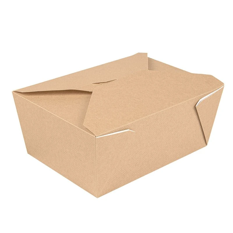 200 Units – American Microwavable Boxes 'Thepack' 2880 ml 240 + 12 Pack G/M2 19.6 x 14 x 9 cm Natural Corrugated Cardboard Nano-Micro - Image 1