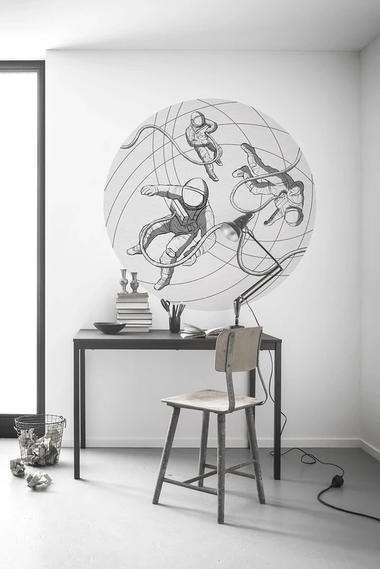Komar DOT D1-088 Round Self-Adhesive Non-Woven Photo Wallpaper Space Diameter 125 cm