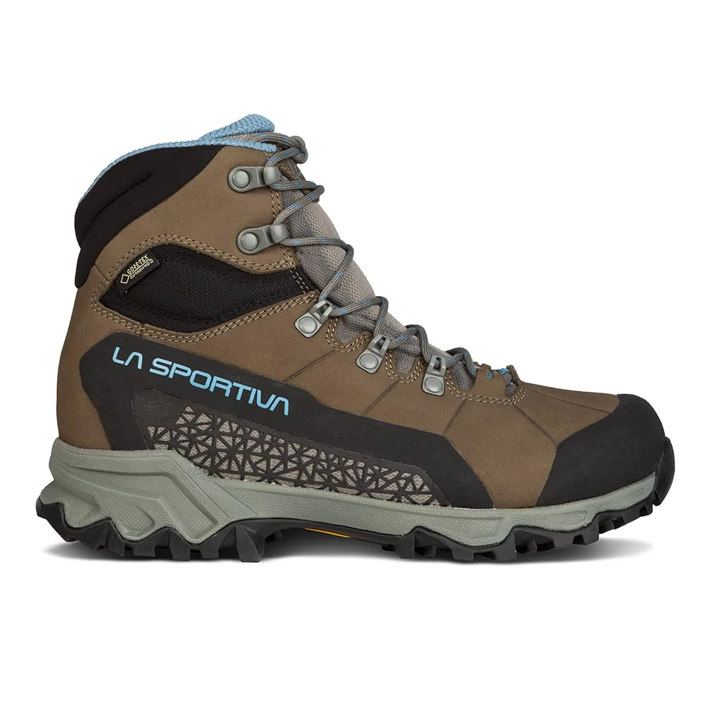 La Sportiva Womens Nucleo High II GTX Hiking Boots, Oak/Topaz, 7.5 UK