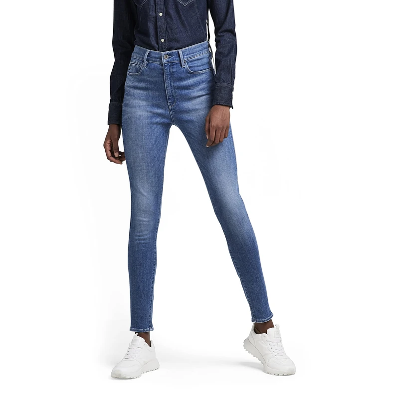 G-Star Women's G-Star Shape Skinny Jeans, Blue (Faded Moroz Blue D21631-9136-D163), 29W / 32L