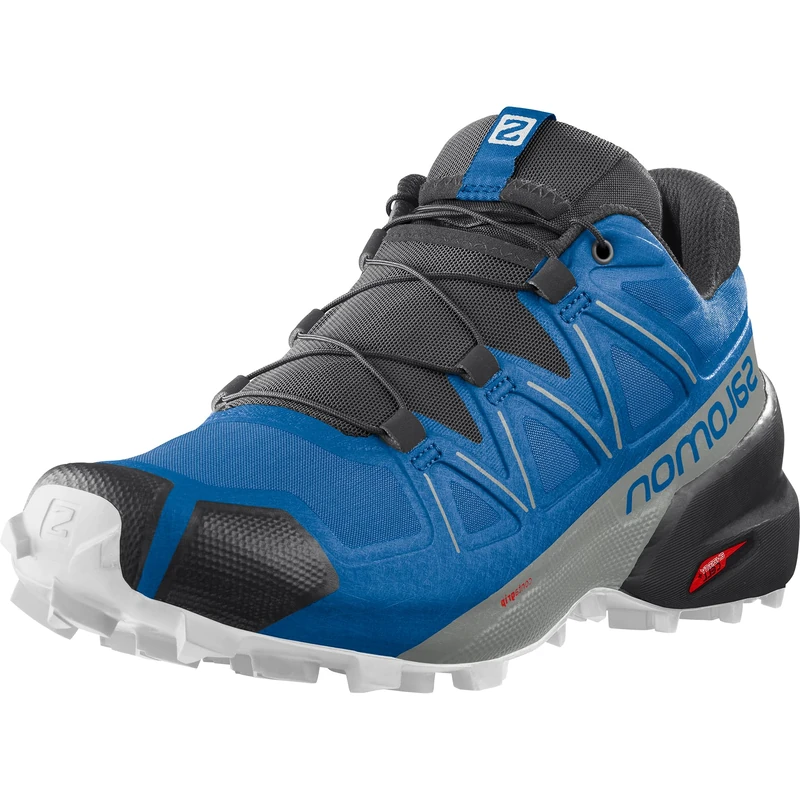 Salomon Men's Speedcross Trail Running Shoes, Skydiver Black White, 12 UK