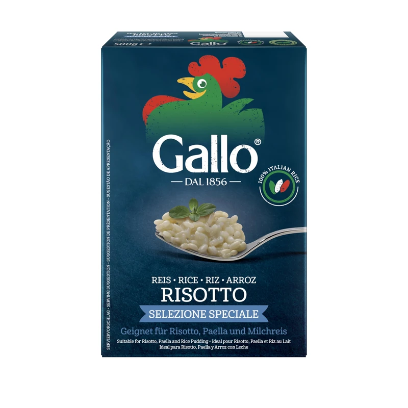 Riso Gallo Vegan Risotto Special Selection, 500 g (Pack of 12)