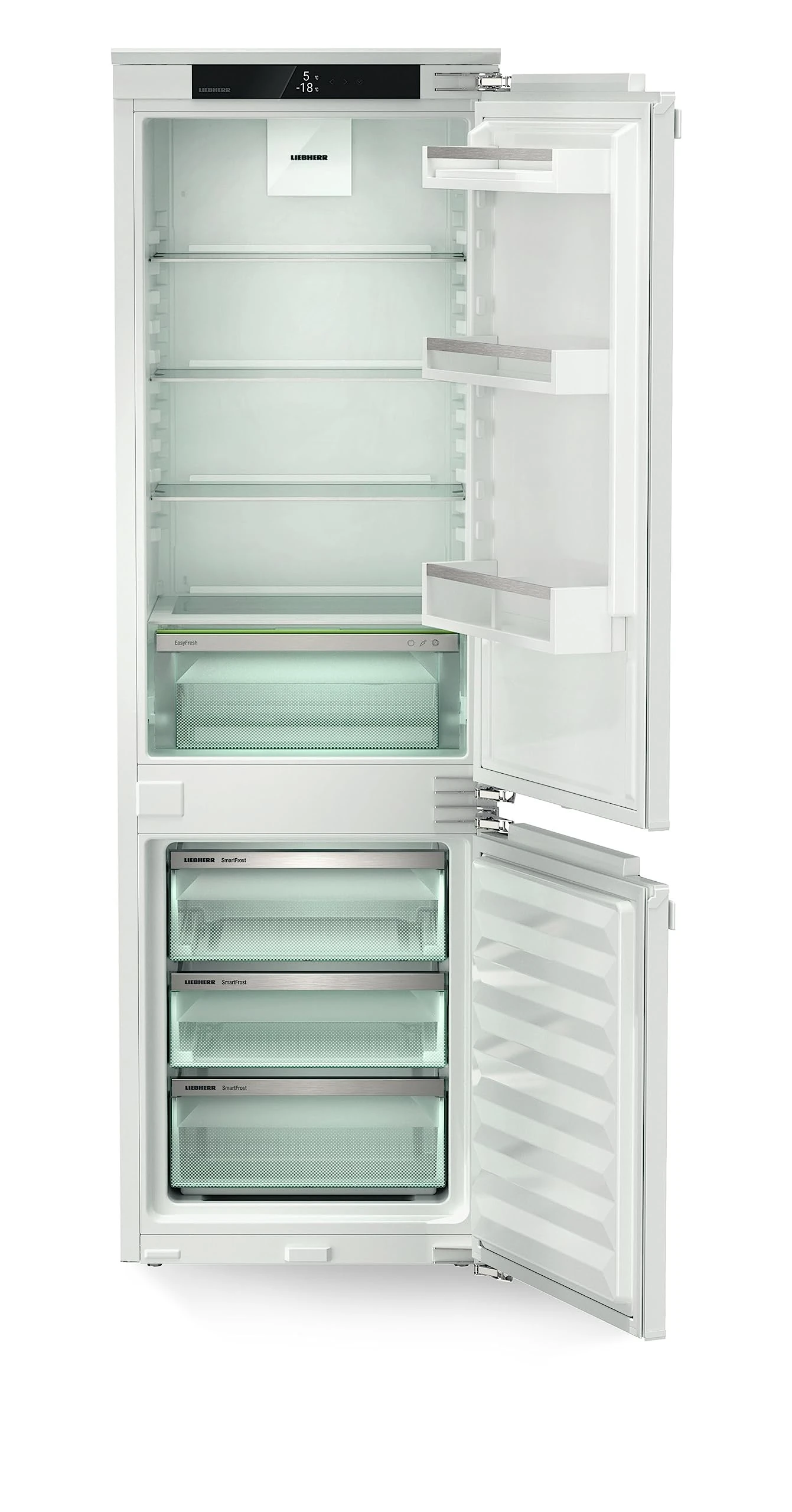 Liebherr ICe5103 Integrated Fridge Freezer with Fixed Door Fixing Kit - White - E Rated
