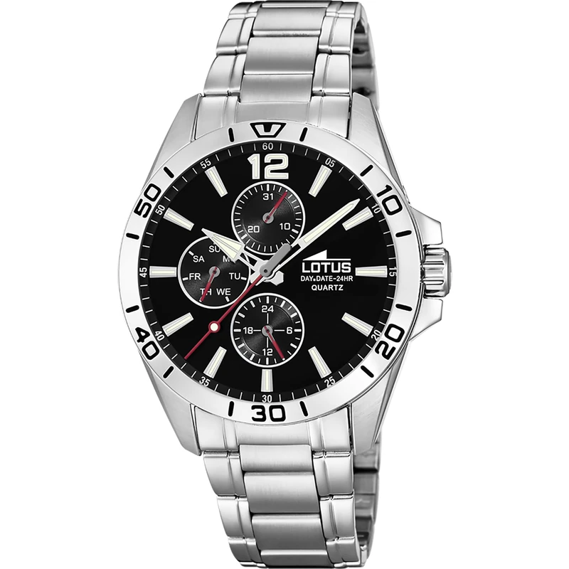Lotus 18812/3 Mens Multifunction Watch with Steel Bracelet