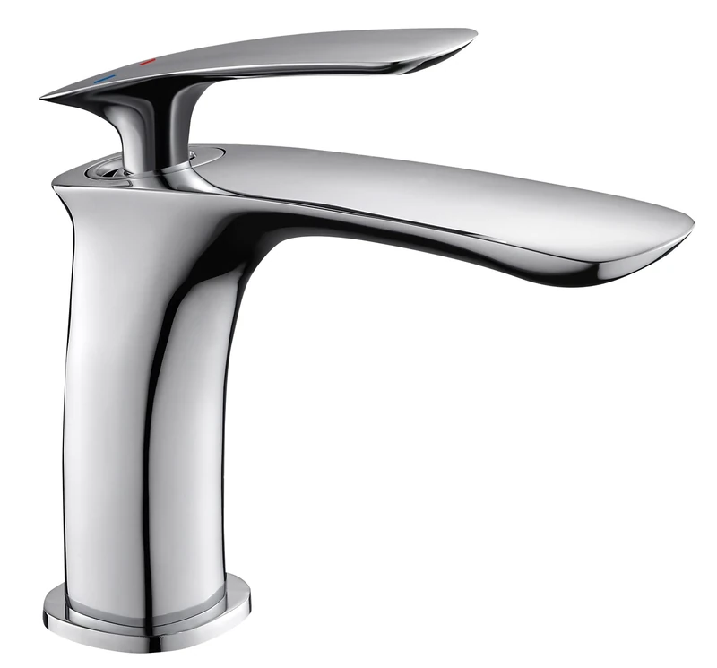 Edouard Rousseau Orkid Mixer Tap, Basin Mixer, Click-Clac Drainage, Invisible Aerator, Quick Hand Tightening Nut, 160 (Height) x 134 (Projection) mm, Chrome