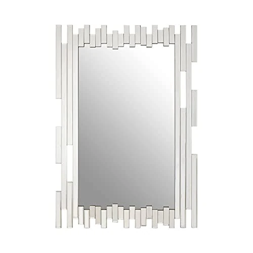 Premier Housewares Housewares Wall Mirror Bathroom/Bedroom/Hallway Wall Mounted Mirrors With Asymmetrical Design/Glass Mirrors For Living Room 3 x 110 x 77