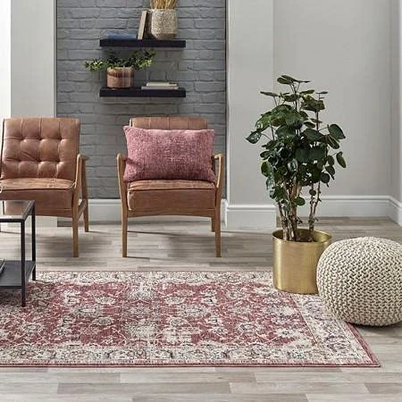ARR ARR Alahambra Rug Runner Large Hallway Long Ruuners Traditional Red 67x330cm - Image 1