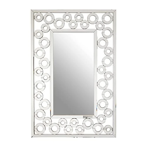Premier Housewares Wall Mirror Bathroom/Bedroom/Hallway Wall Mounted Mirrors Puzzle Frame/Glass Mirrors For Living Room 4 x 120 x 80