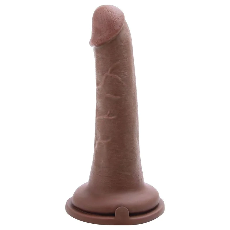 Me You Us Ultra Cock 6.5 Inch Realistic Dildo – Caramel Lifelike Dong with Suction Cup Base – Harness Compatible, Soft Yet Firm PVC, Veined Shaft for Solo & Couple Play