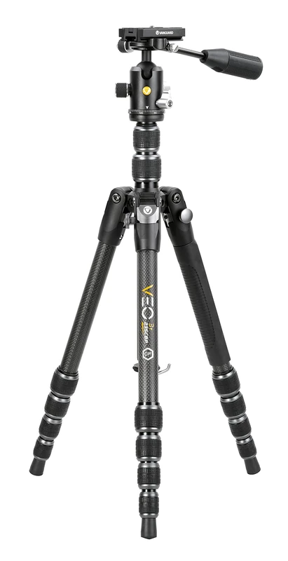 Vanguard VEO 3T 235CBP Carbon Fibre Travel/Vlogging Tripod with Ball/Pan Head - 8kg Load Capacity