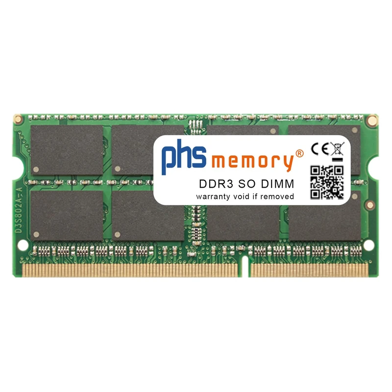 PHS-memory 8 GB RAM Memory Module for HP All-in-One 22-b056ng DDR3 SO DIMM 1600 MHz PC3L-12800S